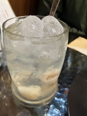Lychee drink  at September Vegan Food in Wellington