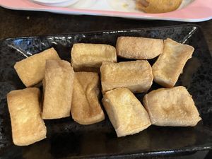 Fried tofu  at September Vegan Food in Wellington