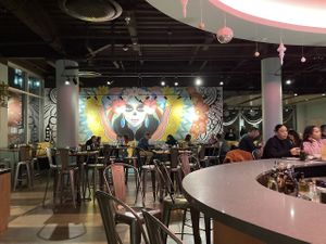 Bar and seating  at Paloma in Shaker Heights