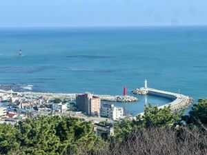 What an amazing view from their place  at BIBIBIDANG in Busan