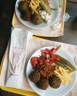 Their falafel is delicious at Rulo Ezberbozan Lezzetler in Istanbul