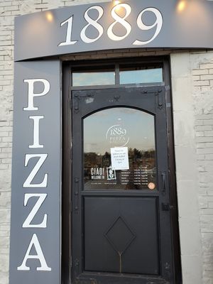 Entrance at 1889 Pizza Napoletana in Kansas City
