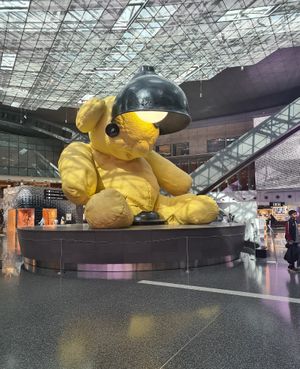 Airport's central plaza at DOH - Costa Coffee in Doha