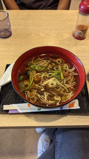 Wild vegetable Soba at Bonbon - 梵梵 in Kyoto