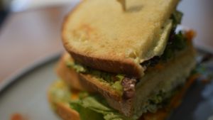 carrot "tuna" sandwich at Katzentempel - München in Munich