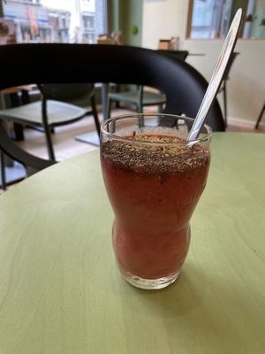 Chia and hemp smoothie  at Katzentempel - München in Munich
