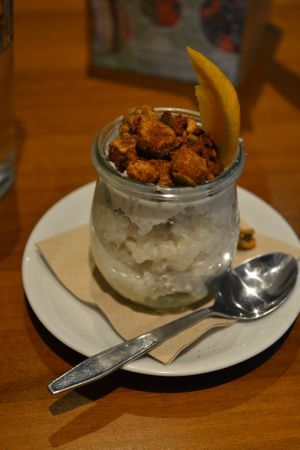 Vegan rice pudding at Katzentempel - München in Munich