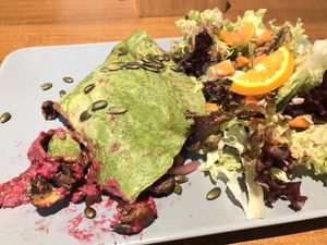 Savory pancake special at Katzentempel - München in Munich