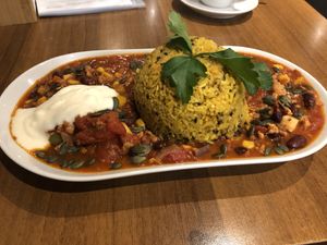 Chili sin carne was fantastic  at Katzentempel - München in Munich