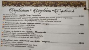 Vegetarische Optionen at Pizzería Sal & Pimienta in La Gomera