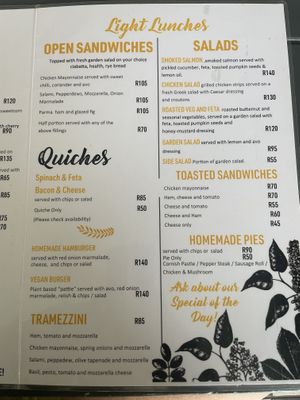 Vegan burger   at The Valley Bakery in Kwazulu-natal