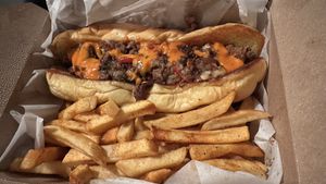 Philly cheesesteak   at ON THE RUN Vegan in Miami