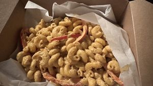 Mac n cheese  at ON THE RUN Vegan in Miami