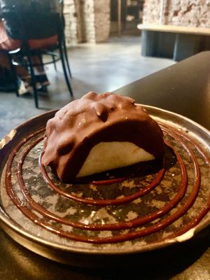 Chocolate taco  at Lom Dopolavoro in Milan