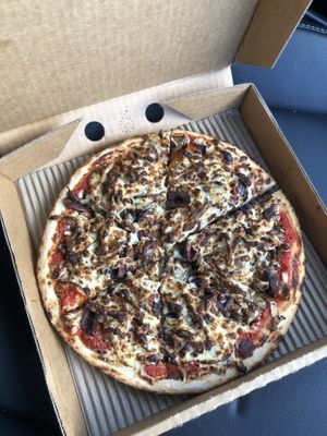 Eggplant pizza 🍕   at Pizza Planet in Cheltenham