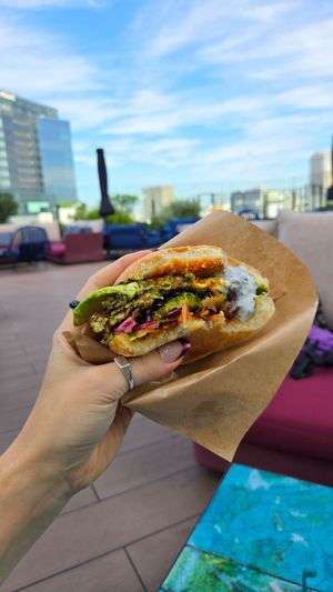 Inside the burger at Gallery 11 in Tokyo