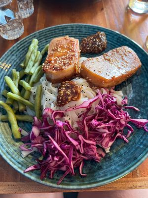 Teriyaki tofu at Soul Bistro in Varkala