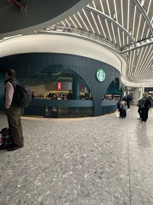 New Starbucks + lots of vegan options.   at LHR - Starbucks - T2 in West London