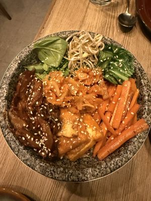 Bib bim bap (rice bowl)  at Plural Restaurant in Mumbai