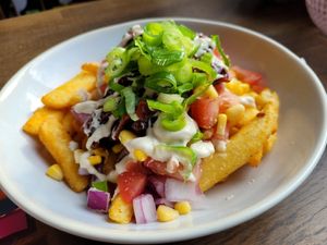 Loaded fries at Palma Stasjonskafe in Sarpsborg