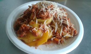 cappellacci seitan ragu' at La Vegana in Ferrara