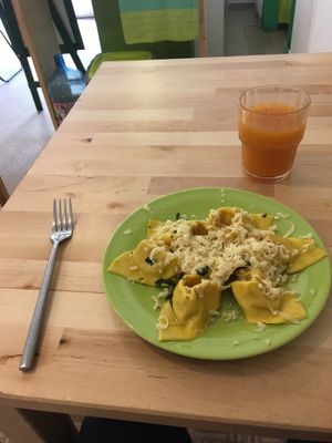 Tasty fresh pasta at La Vegana in Ferrara
