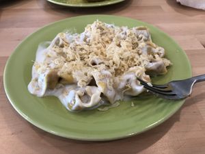 Tortellini alla panna! at La Vegana in Ferrara