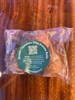 Vegan protein balls at Raining Berries Gainesville in Gainesville