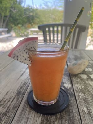 Fresh strawberry and orange juice  at Isabelle Off The Beach in Westpunt