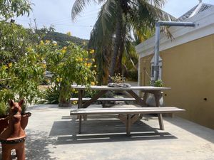 Casual, chilled outdoor seating  at Isabelle Off The Beach in Westpunt