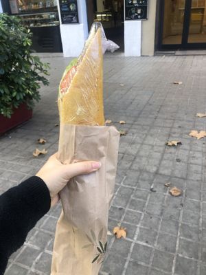 Vegan tuna sandwich  at Santoni - When food is the solution in Barcelona