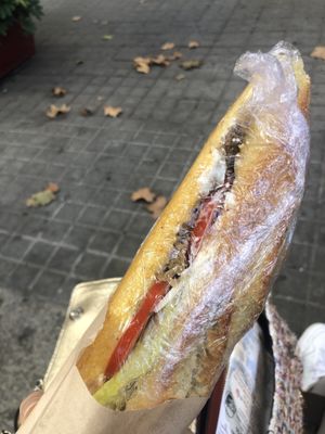 Vegan tuna sandwich  at Santoni - When food is the solution in Barcelona