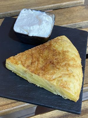 Tortilla natural  at Santoni - When food is the solution in Barcelona