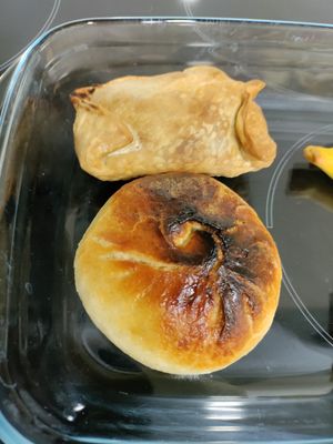 Savory filled pastries at Santoni - When food is the solution in Barcelona