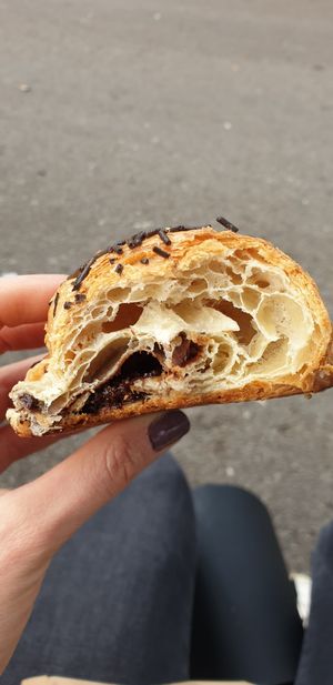 Chocolate croissant at Santoni - When food is the solution in Barcelona