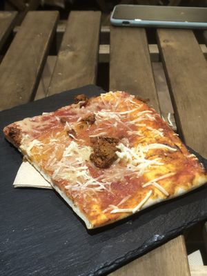 Pizza slice   at Santoni - When food is the solution in Barcelona