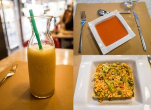 Juice, gazpacho and paella at Santoni - When food is the solution in Barcelona