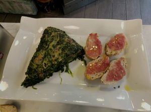 Spinach omelet at Santoni - When food is the solution in Barcelona