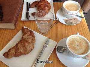  They have a variety of vegan croissants! How exciting is that? Non-vegan I have spoken to also claim that these croissants are the best in town.  at Santoni - When food is the solution in Barcelona