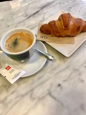 Vegan croissant!!  at Santoni - When food is the solution in Barcelona