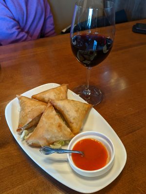 Samosa appetizer. at Burma Light in Folsom