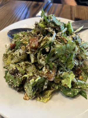Tea leaf salad - soooooo good!   at Burma Light in Folsom