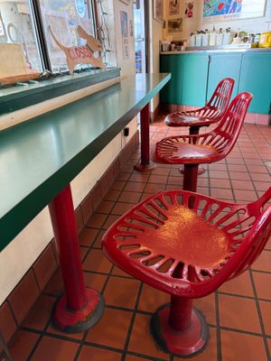 both counter seating and table seating available  at The Dog House in Bodega Bay