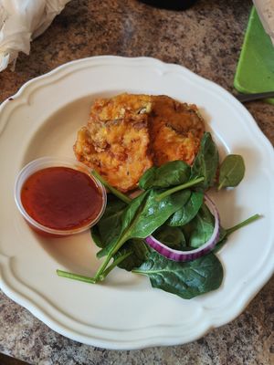 Chilli fried aubergines 🍆🌶️ at Delhi 6 Lounge in South Shields