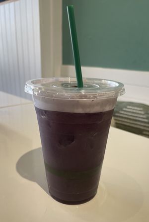 butterfly pineapple refresher   at Pure Juice Cafe in Arlington Heights