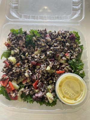 Wild harvest kale salad   at Pure Juice Cafe in Arlington Heights