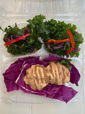 Raw tostadas -- savory and satisfying! at Pure Juice Cafe in Arlington Heights