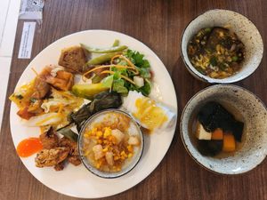 Buffet before you eat hotpot and grill at Tam Tue Bi in Hanoi