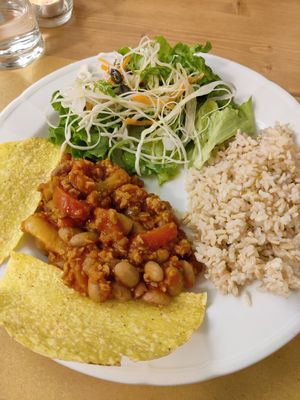 Vegan chili at Da Marco al Cerbaro in Schio