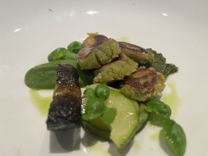 Courgette gnocchi  at Six by Nico   in Cardiff